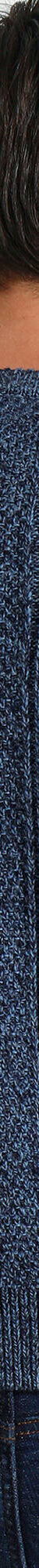 Pull col V maille irlandaise (bleu mouliné) Pull col V maille irlandaise (bleu mouliné)
